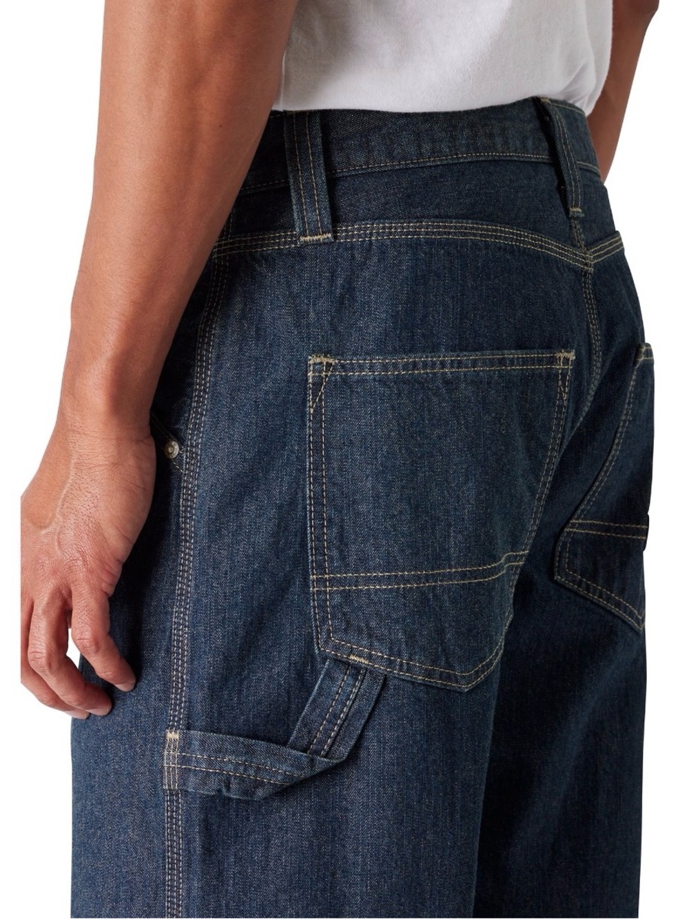 Men’s Levi Strauss Signature Workwear Carpenter Jeans 44x30 Dark Wash NWT - Picture 9 of 10